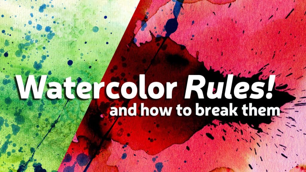 watercolor rules banner