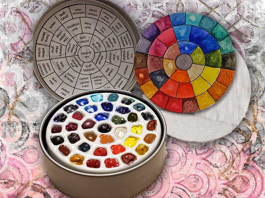 Watercolor Pans - full size / big, metal Ready-made Colors